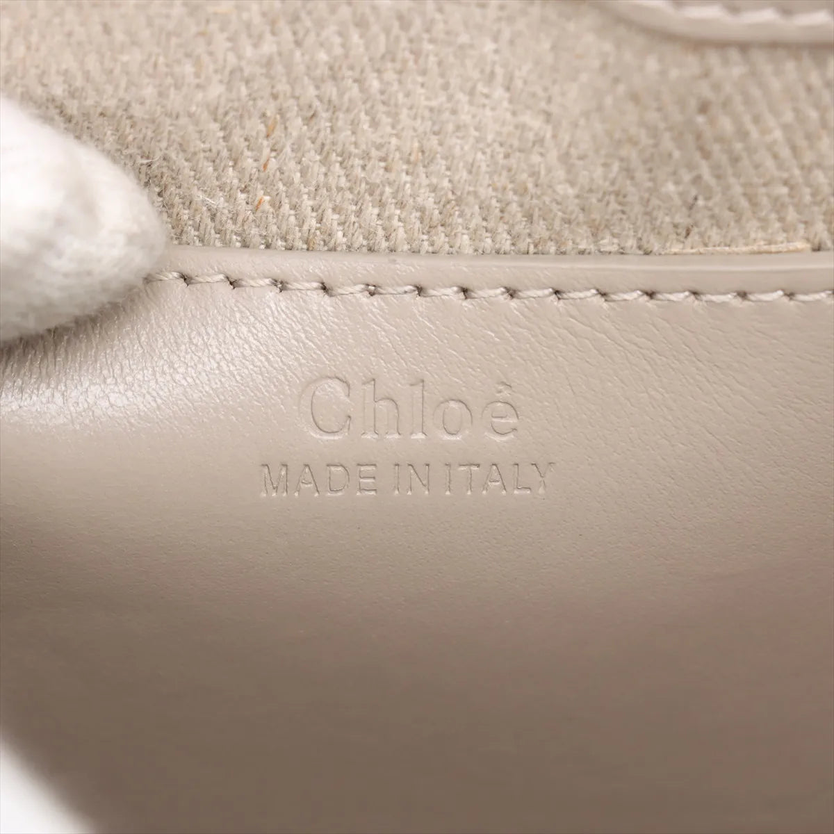 Chloe Tess Leather Two-Way Shoulder Bag Gray