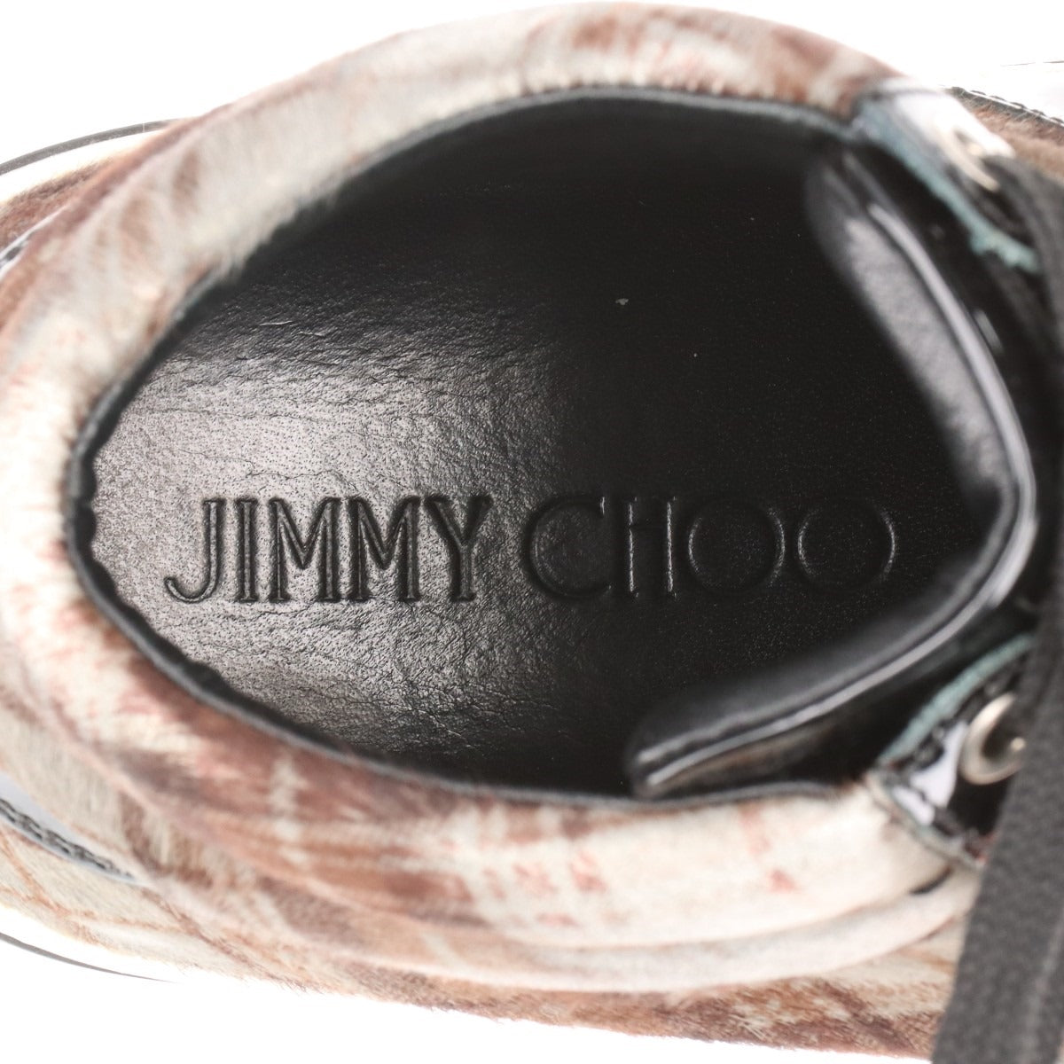 Jimmy Choo Check Fabric High-top Sneakers  Black × Brown