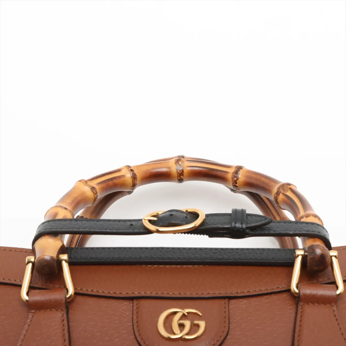 Gucci Bamboo Diana Leather Two-Way Shoulder Bag Brown