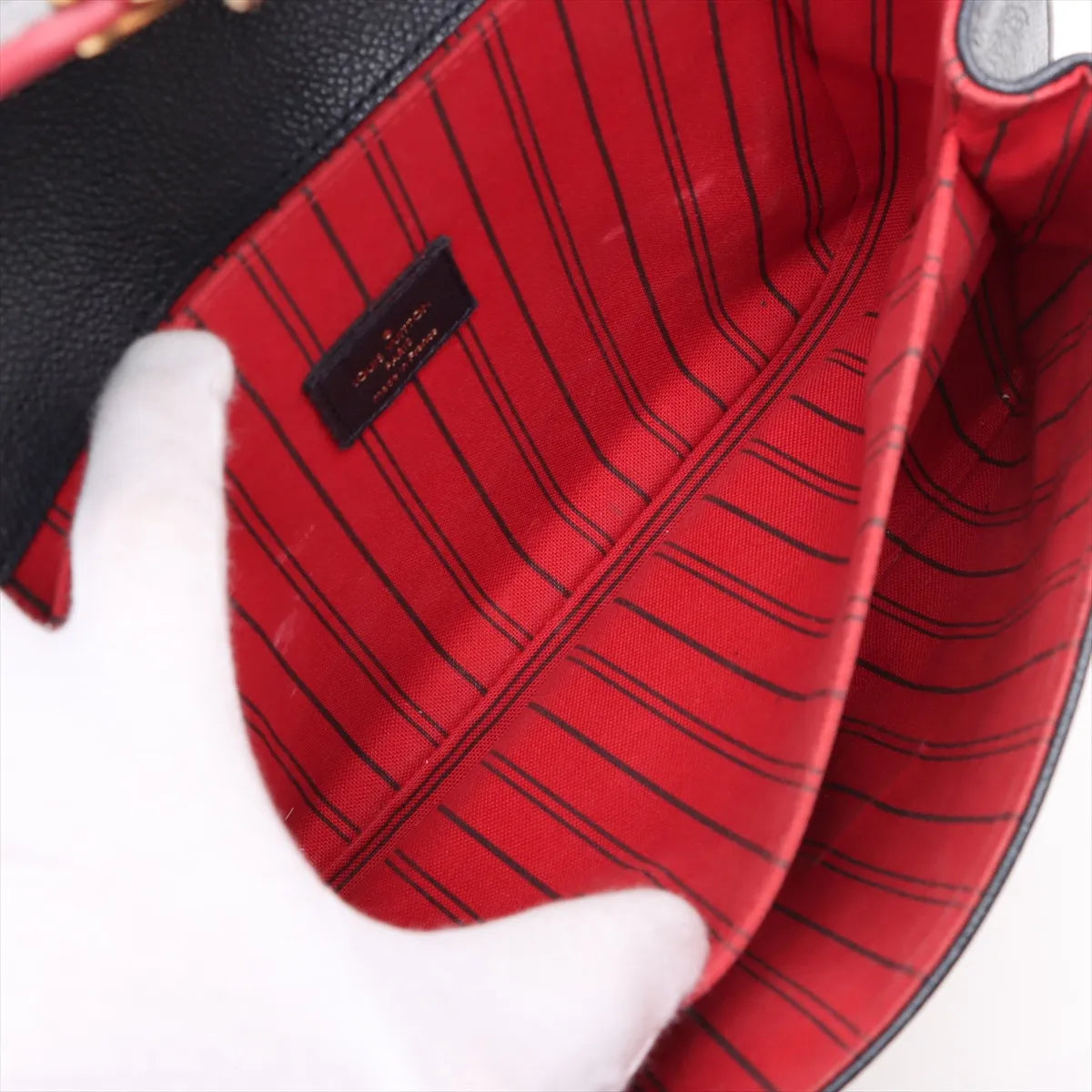 Louis Vuitton Monogram Empreinte Metis MM Marine Rouge