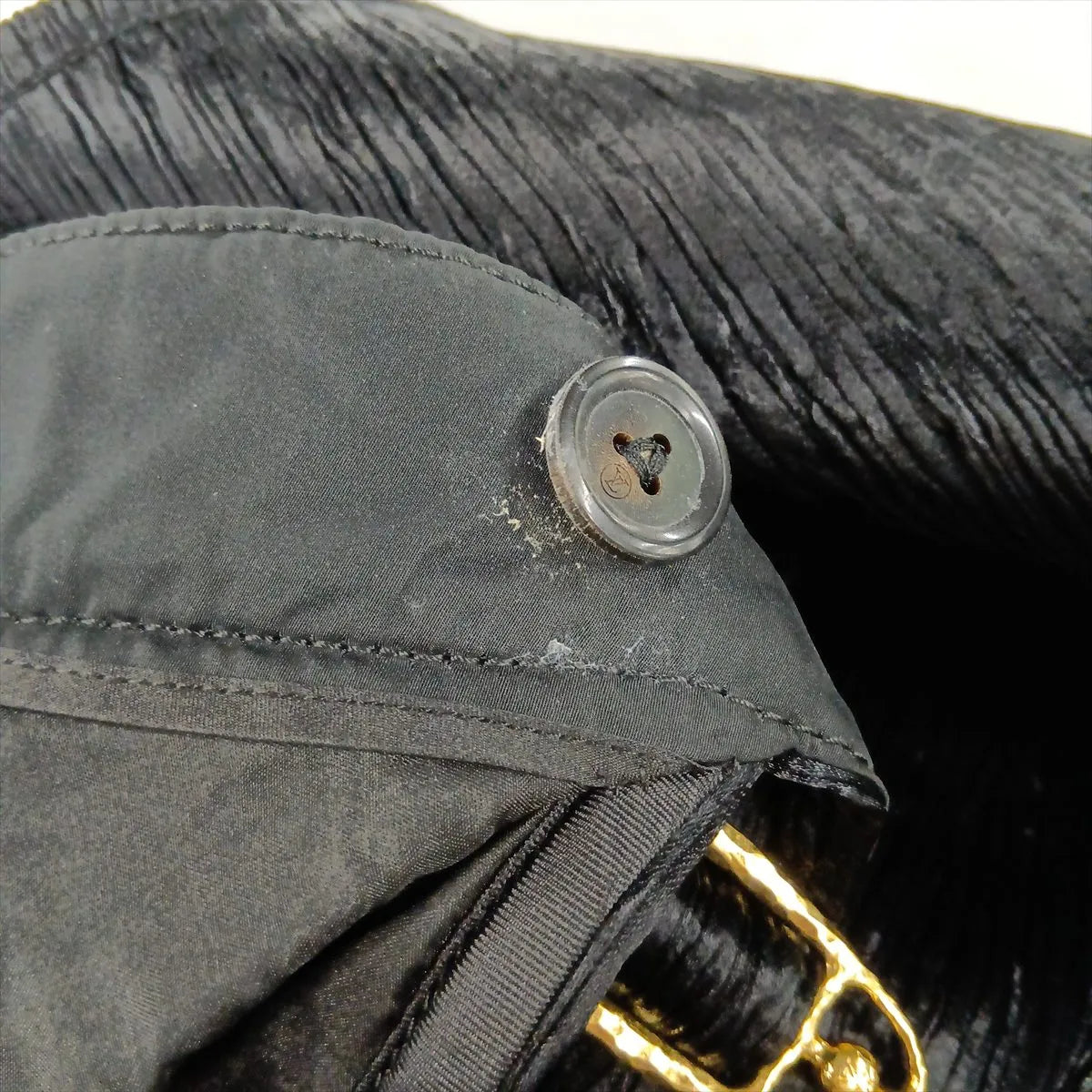 Louis Vuitton Acetate × Rayon Skirt Black