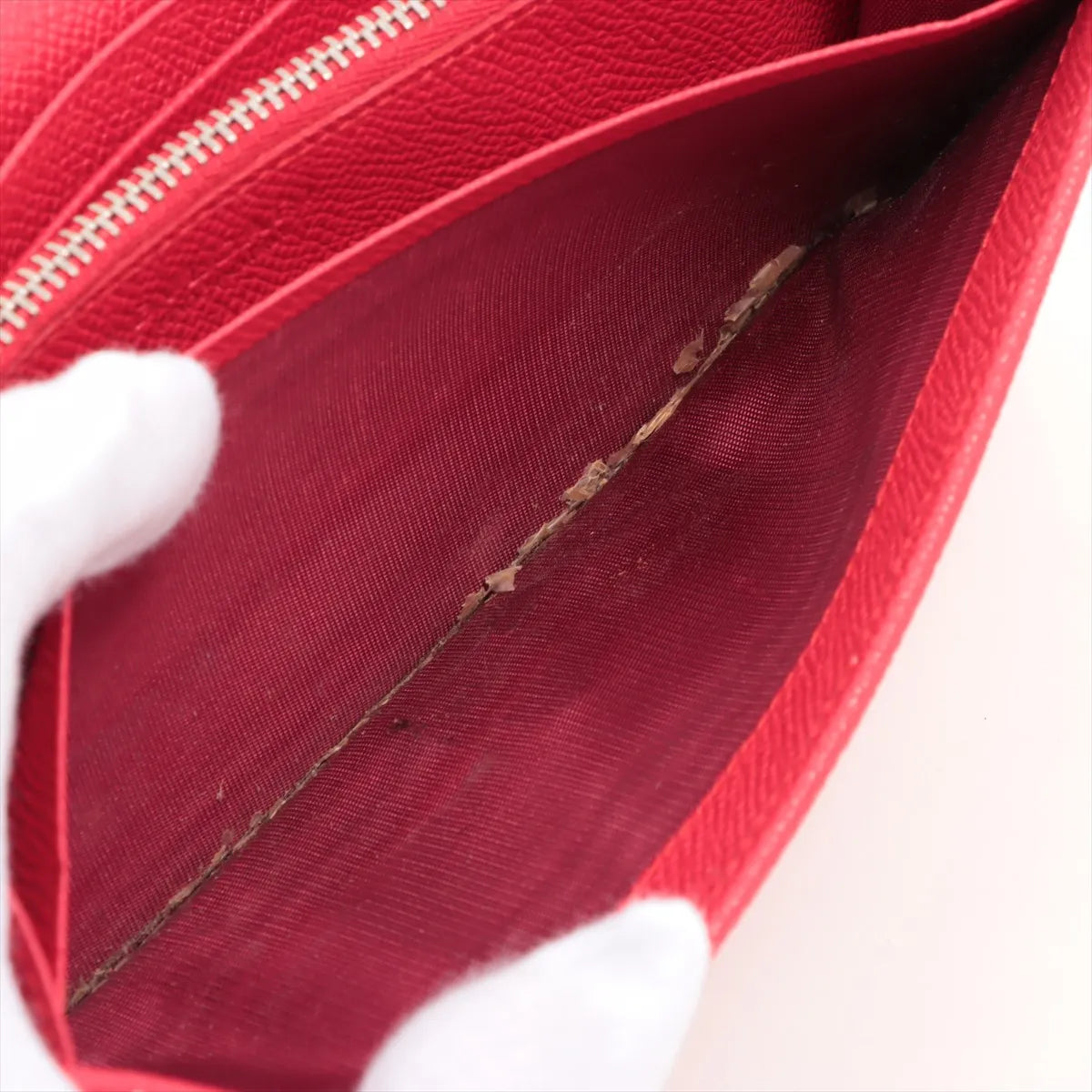 Bvlgari Bvlgari Bvlgari Leather Long Wallet Red
