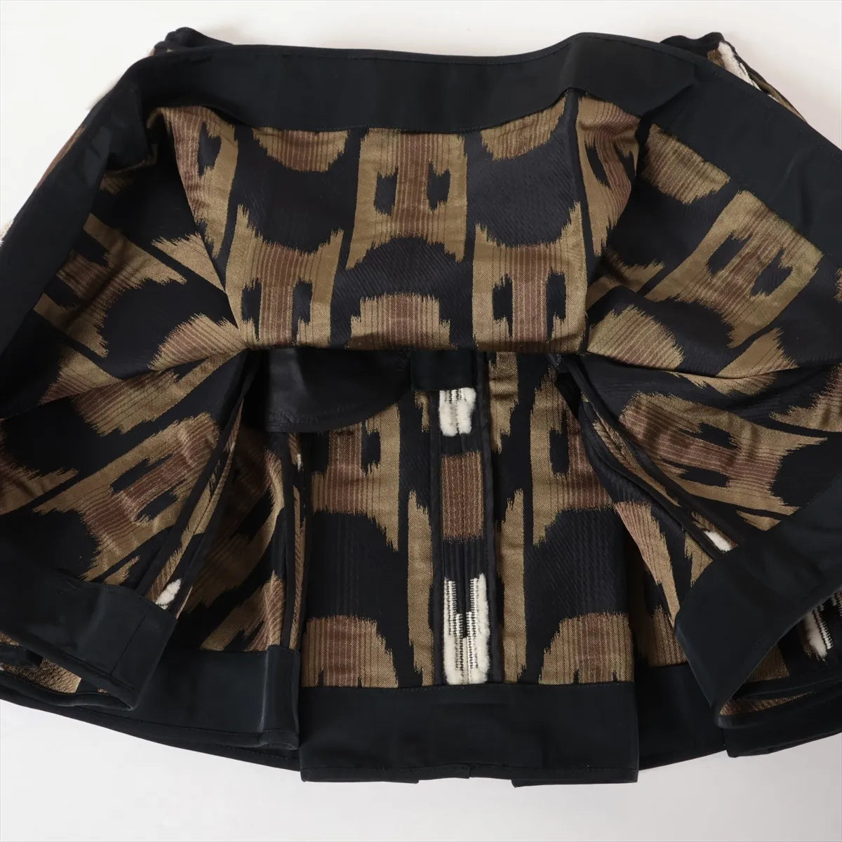 Louis Vuitton Multicolor Printed Skirt Brown