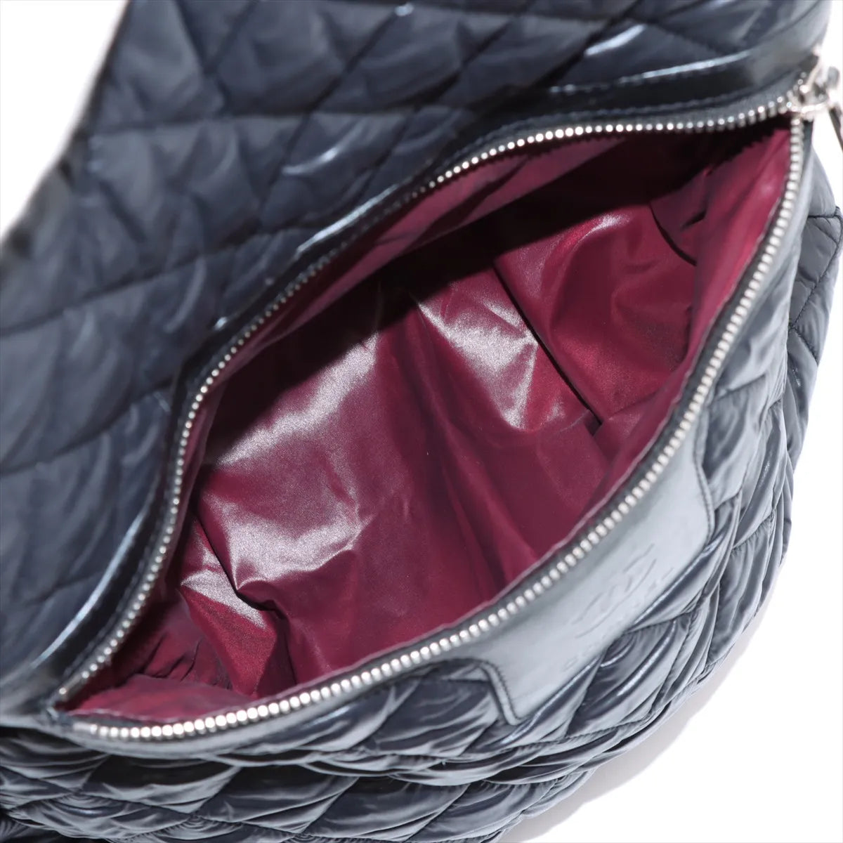 Chanel CC Logo Matelasse Cocoon Nylon Backpack Black