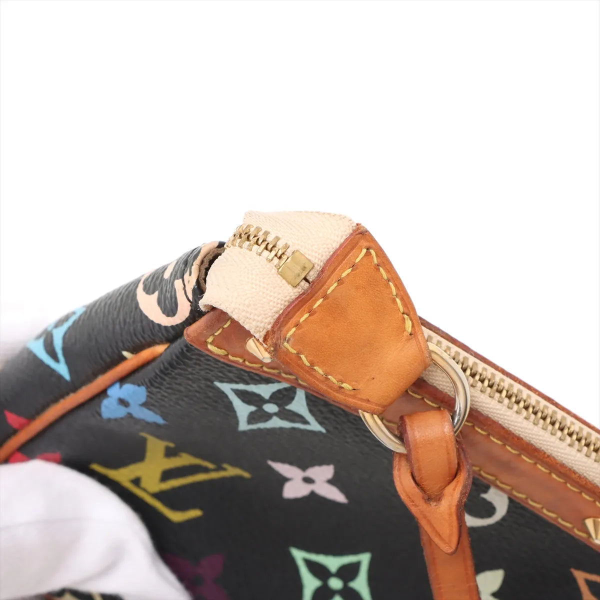Louis Vuitton Monogram Multicolor Pochette Accessories Black