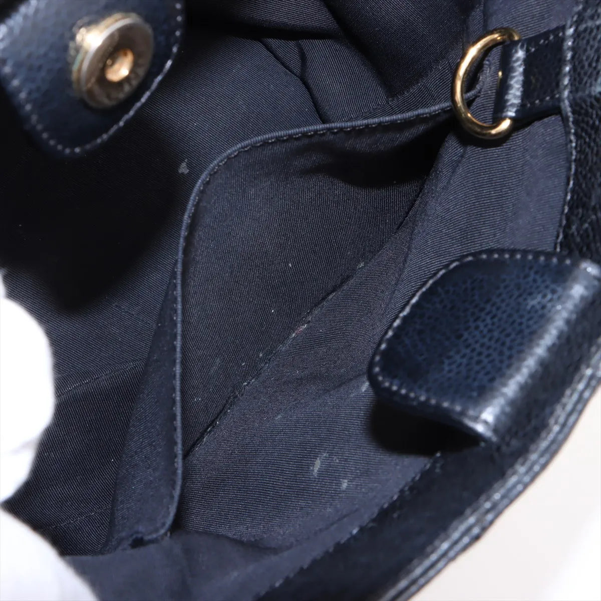 Chanel PST Caviar Skin Chain Tote Bag Black
