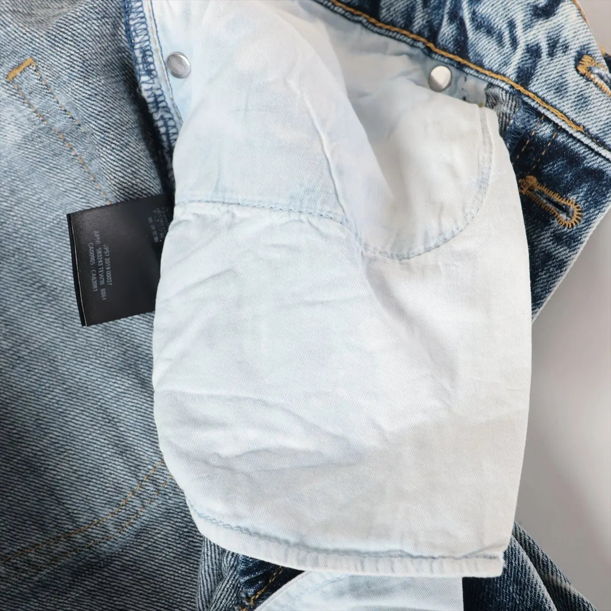 Balenciaga Cotton Denim Pants Blue