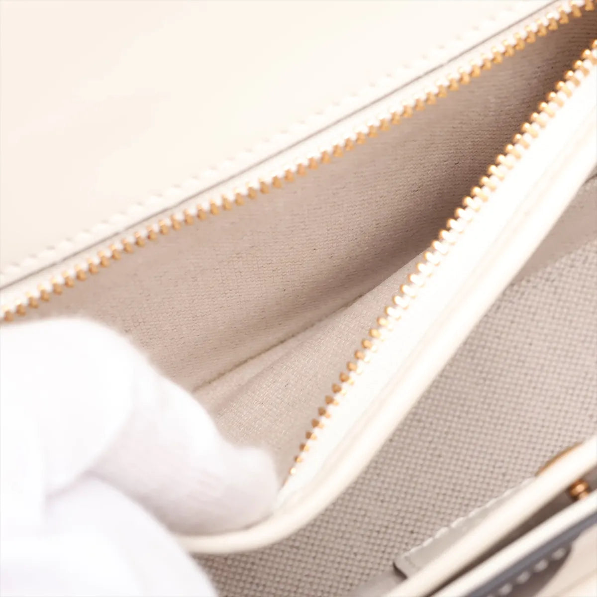 Gucci Bamboo 1947 Leather Two-Way Handbag White x Multicolor