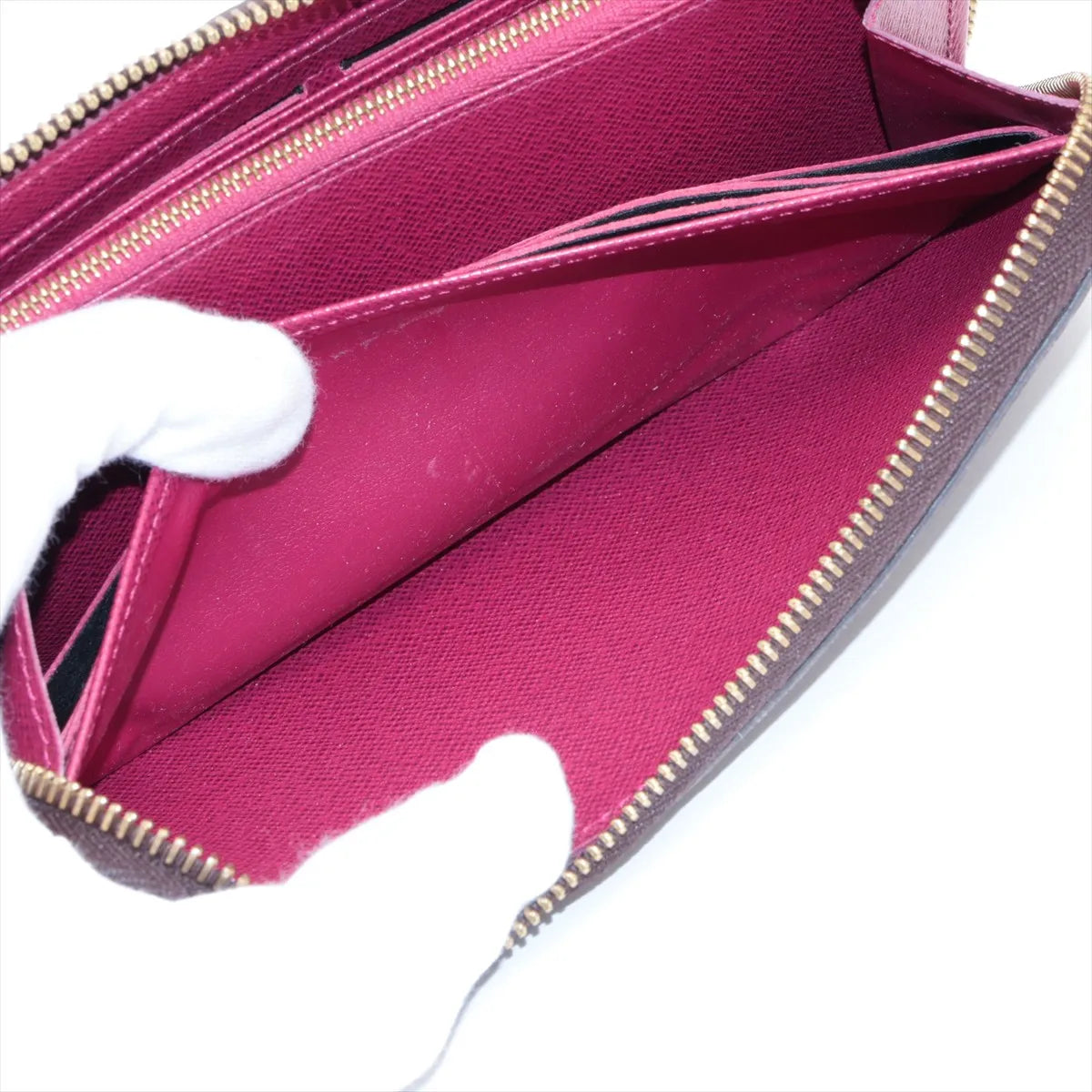 Louis Vuitton Monogram Zippy Wallet Fuchsia
