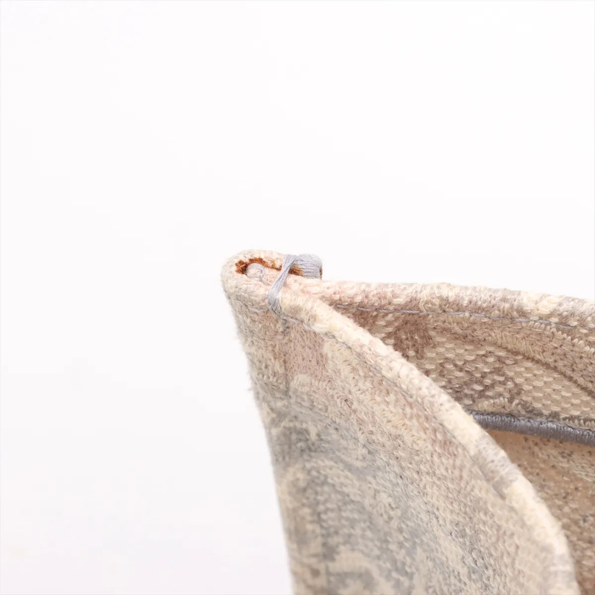 Christian Dior Toile De Jouy Embroidery Book Tote Large Gray