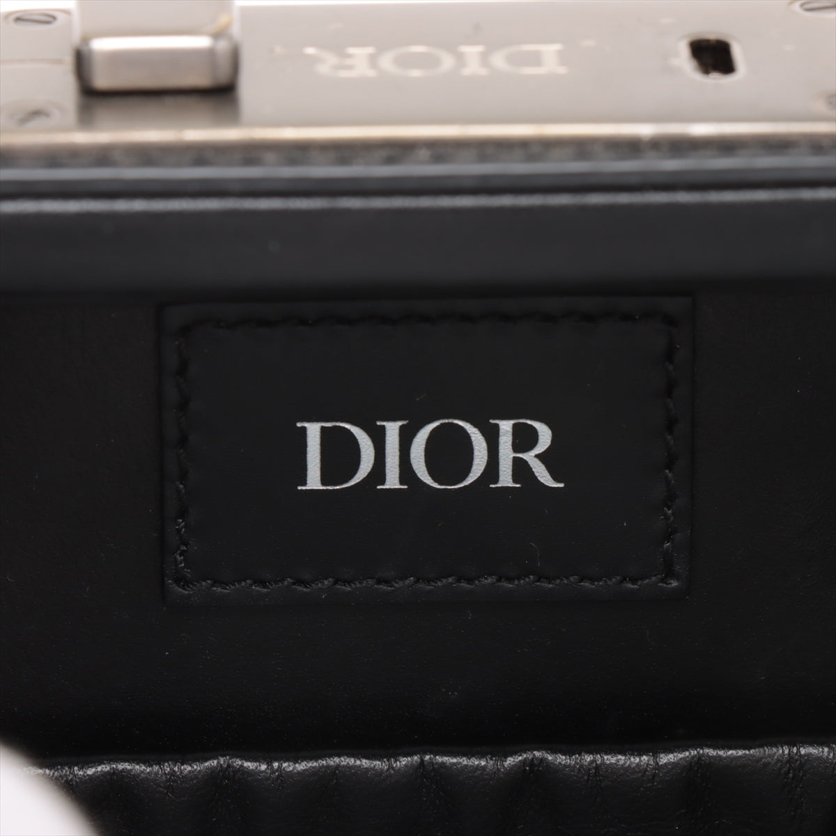 Christian Dior CD Diamond Lock Case Two-Way Bag Black * PREORDER *