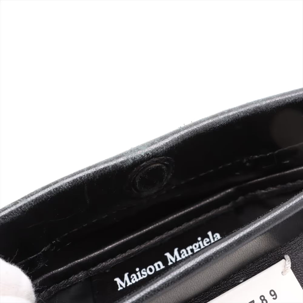 Maison Margiela Glam Slam Leather Chain Shoulder Bag Black