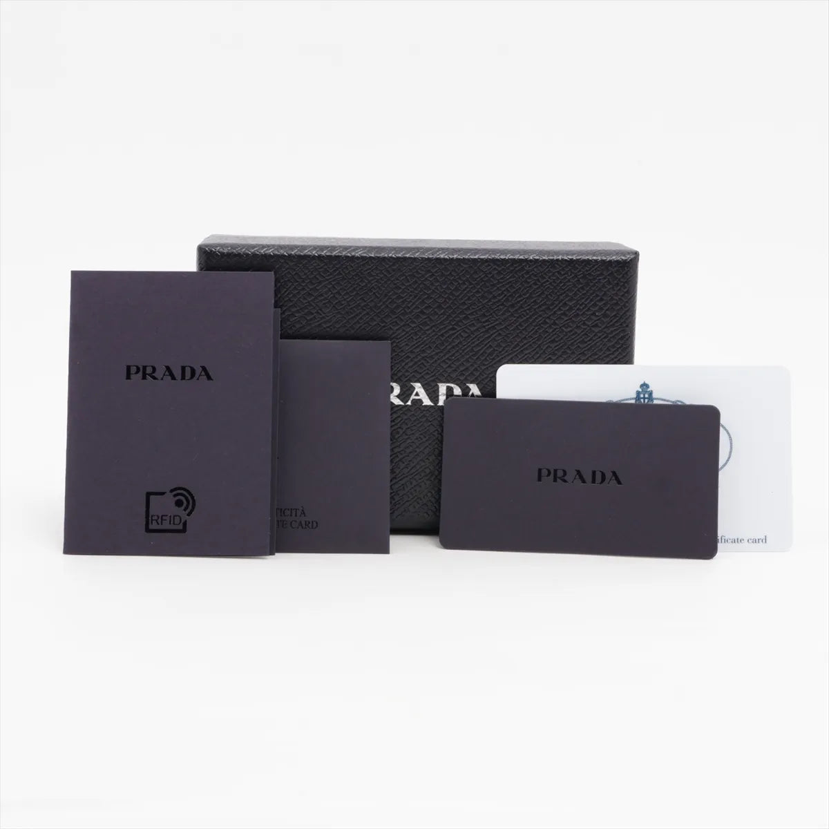 Prada Saffiano Metal Leather Trifold Compact Wallet Pink