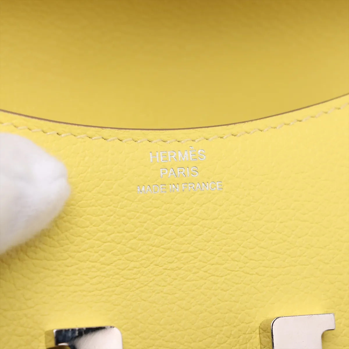 Hermès Constance Slim Evercolor Compact Wallet Yellow