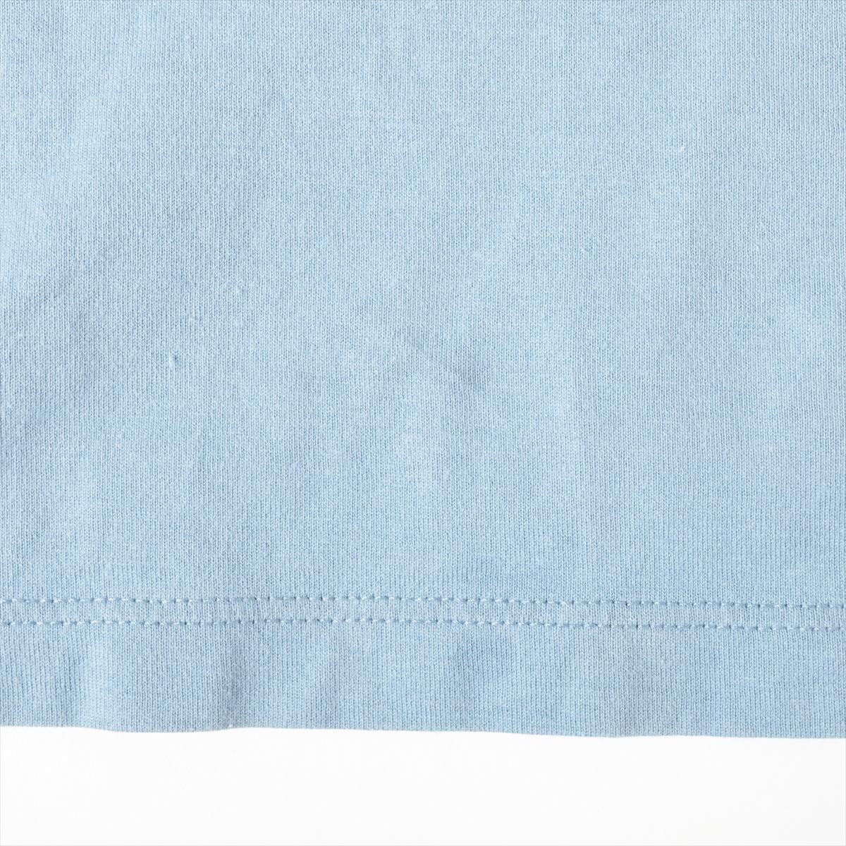 Celine Logo Cotton T-shirt Light Blue