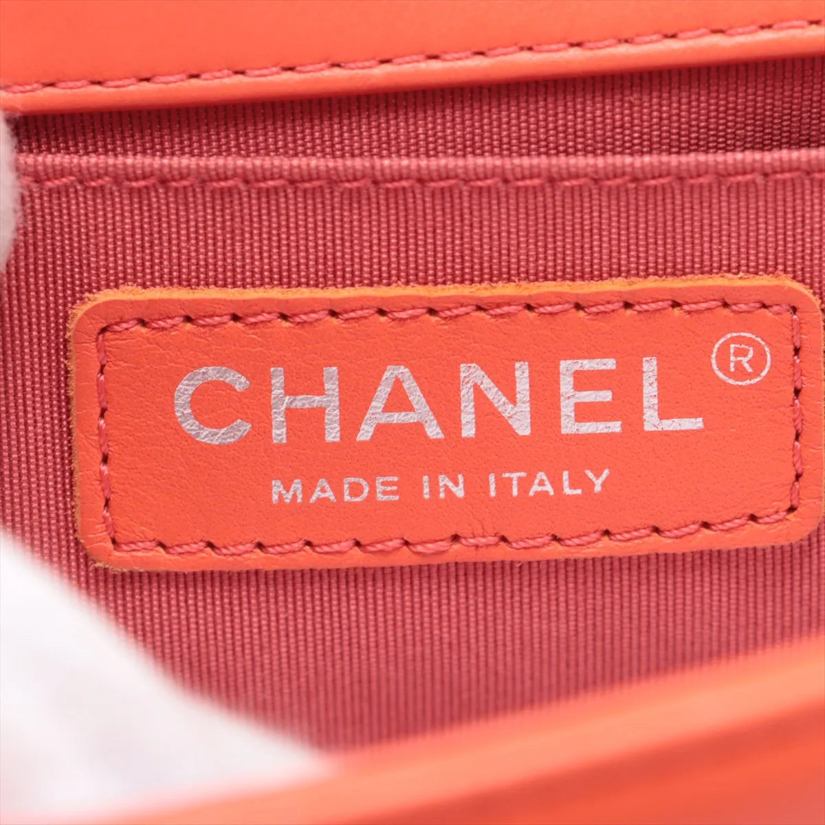 Chanel Boy Chanel 20 Chevron Small Lambskin Chain Shoulder Bag Red