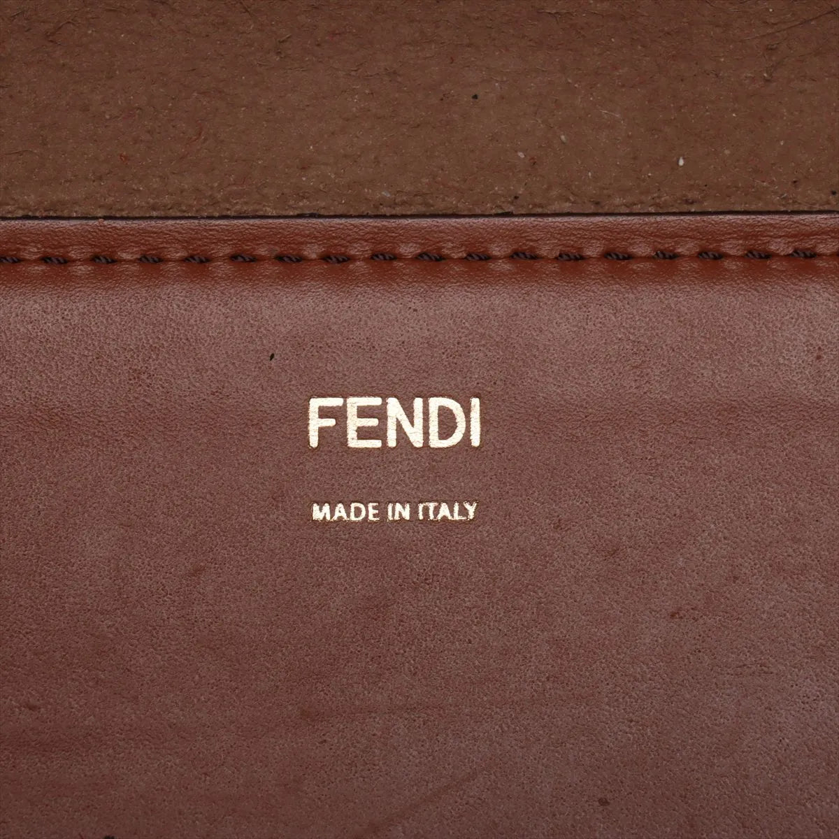 Fendi Sunshine Leather Tote Bag Brown