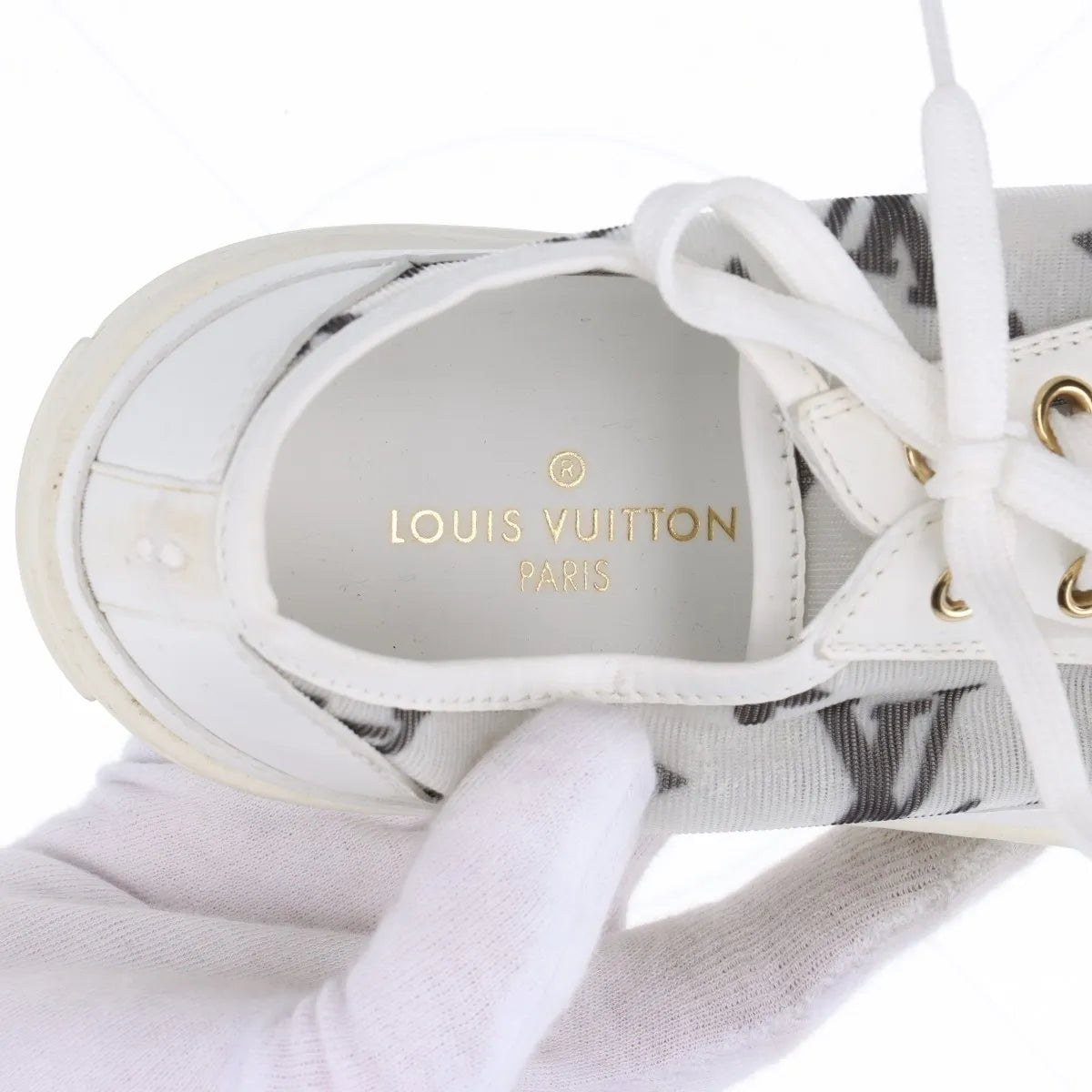 Louis Vuitton Stellar Line Mesh Leather Sneaker White x Black