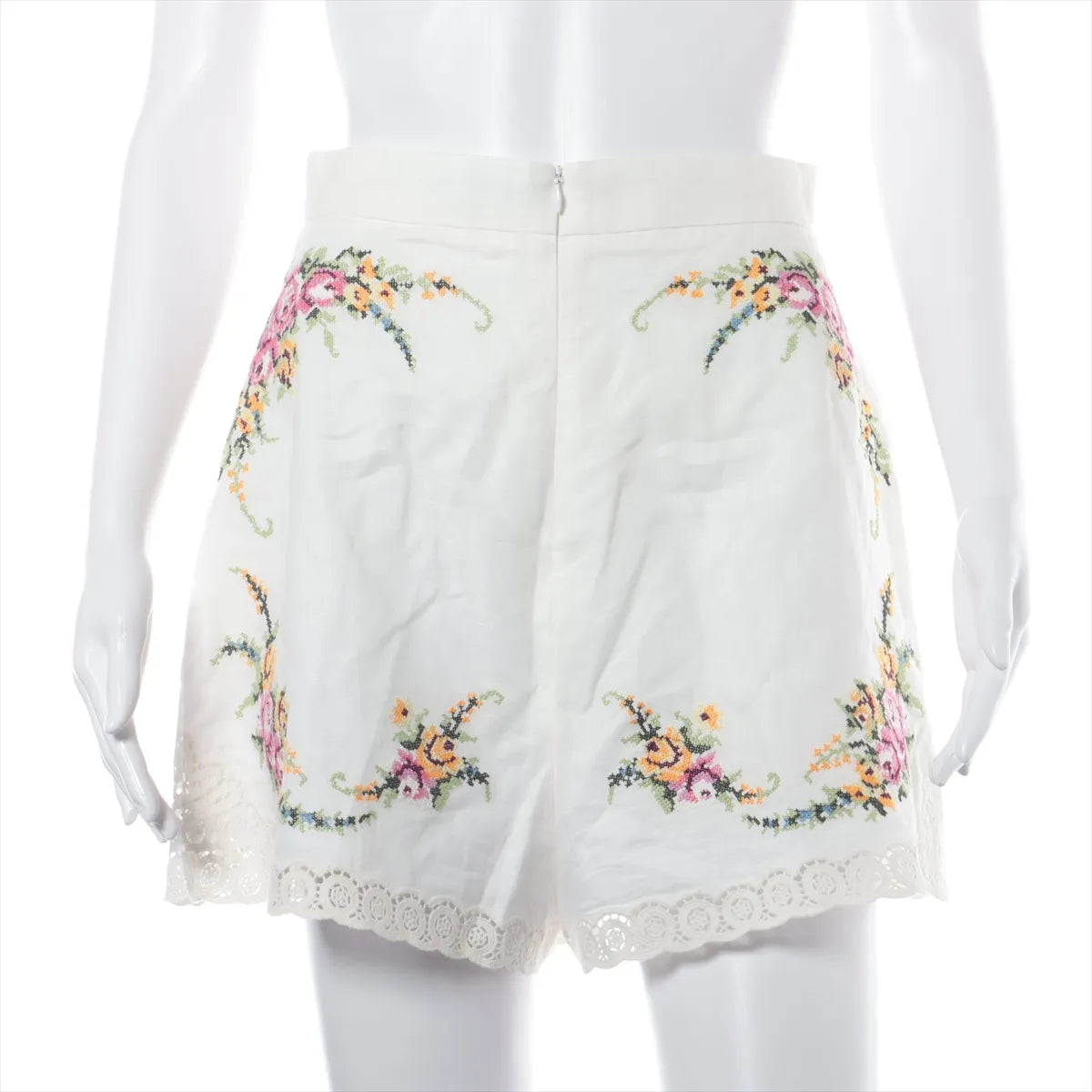Zimmermann Allia Floral Eyelet Cotton Co-ord Sets White