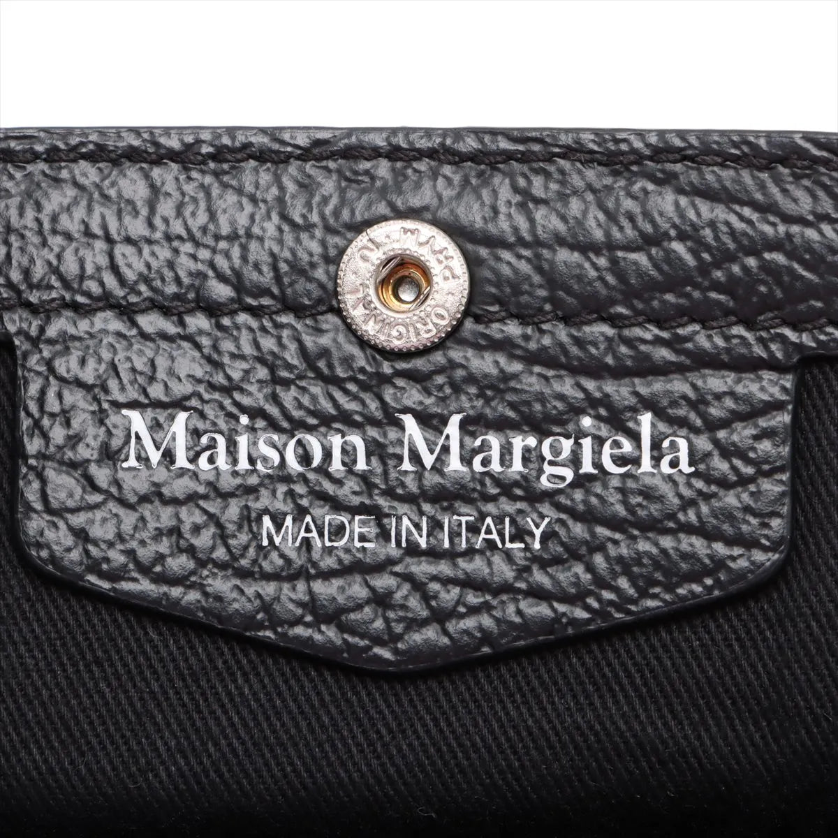Maison Margiela 5AC Leather x Canvas Two-Way Shoulder Bag Black