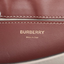 Load image into Gallery viewer, Preloved Burberry Horseferry Canvas Leather Shoulder Bag Beige×Brown