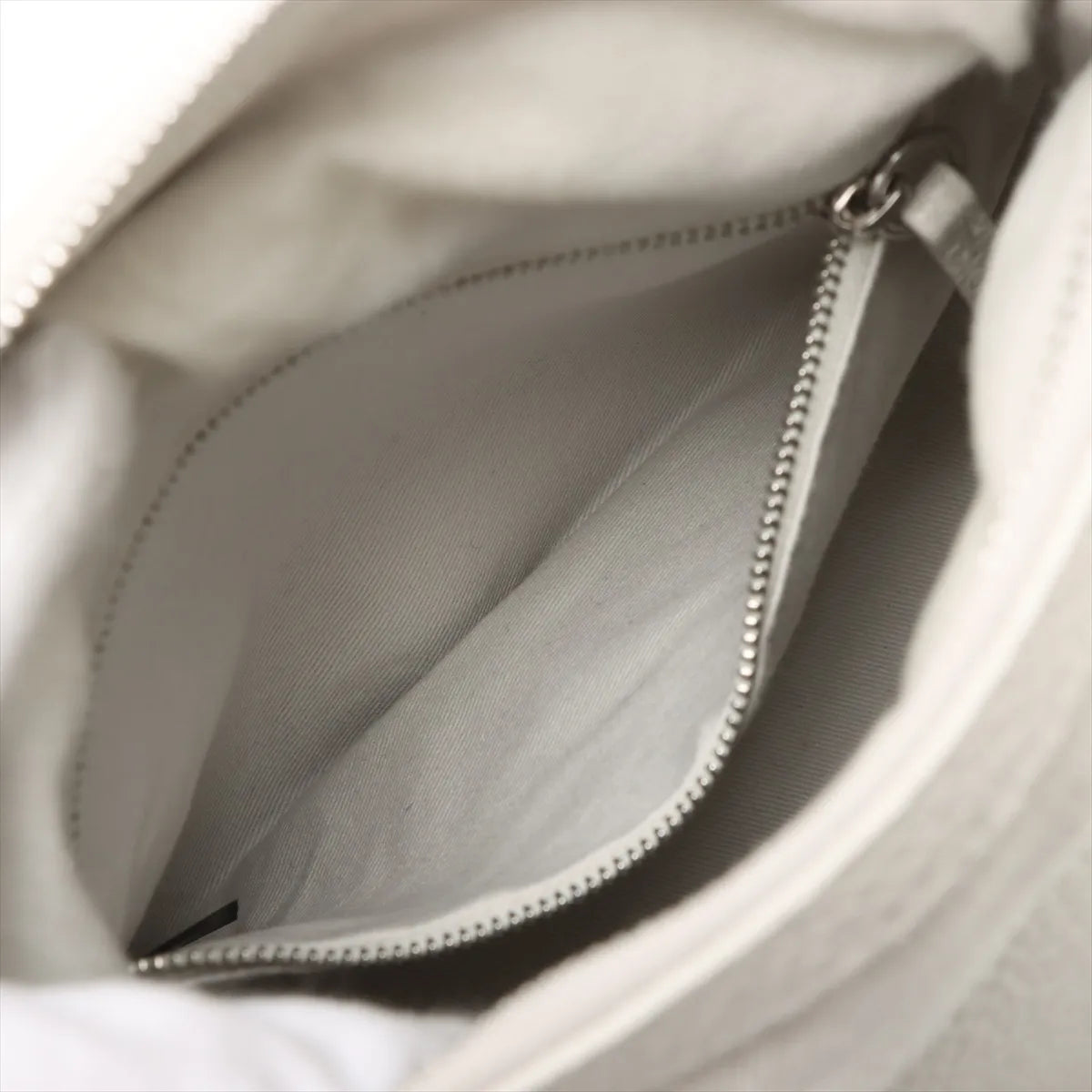 Maison Margiela 5AC Leather Canvas Two-Way Handbag White