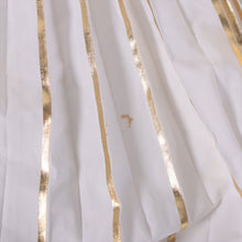 Load image into Gallery viewer, Valentino Garavani High-rise Pleated Midi Skirt White x Metallic Gold