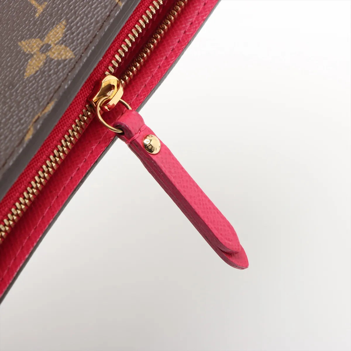 Louis Vuitton Monogram Insolite Zippy Wallet Brown x Hot Pink