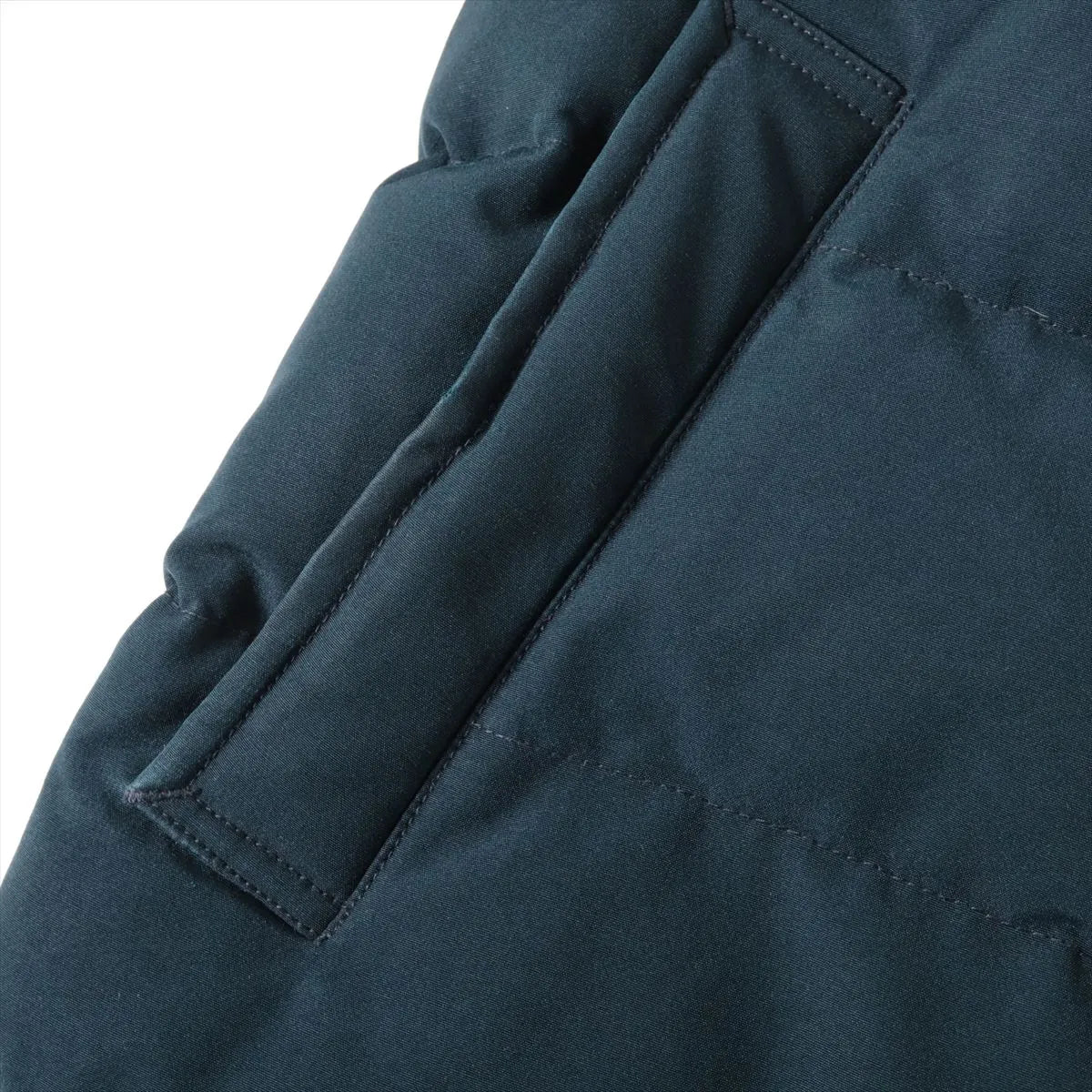 Danton Polyester Fur Down Jacket Navy Blue