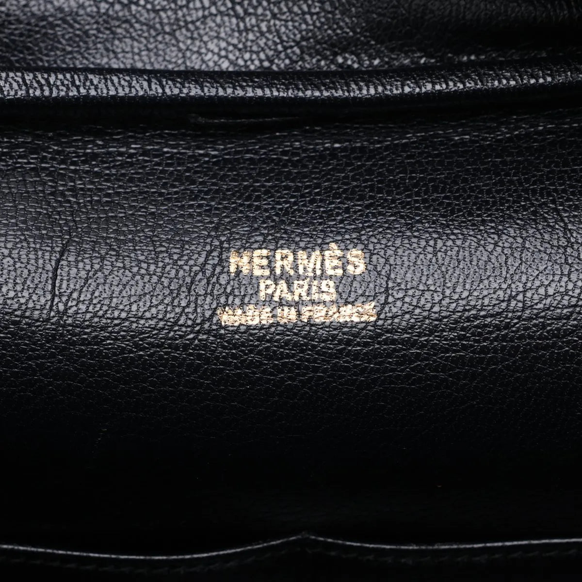 Hermes Vintage Box Calf Blue Indigo