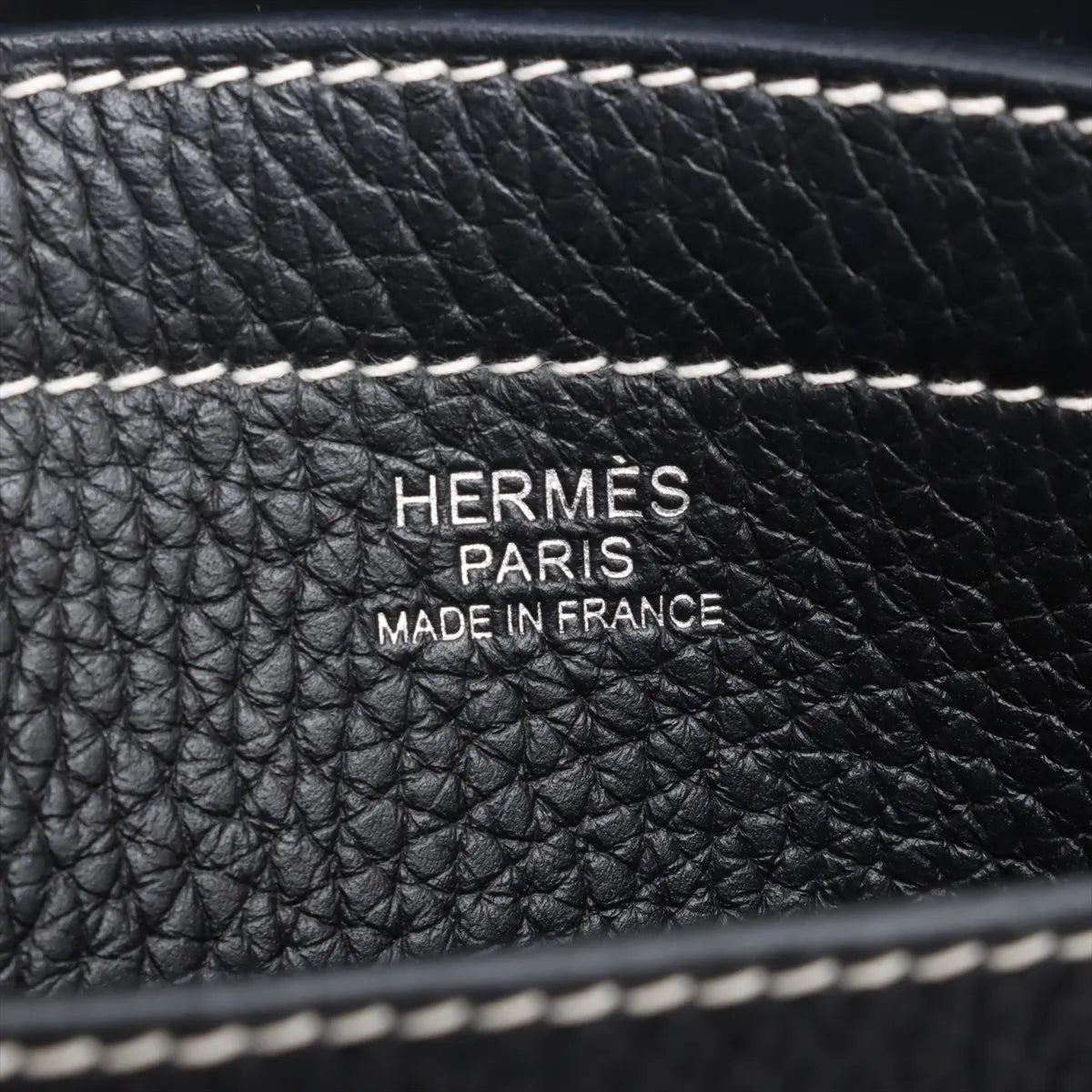 Hermes Hippo Serie 46 Taurillon Clemence Tote Bag Black