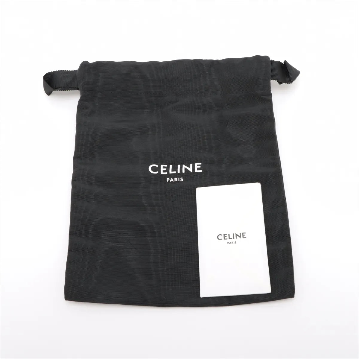 Celine Triomphe Mini Claude Leather Shoulder Bag Black