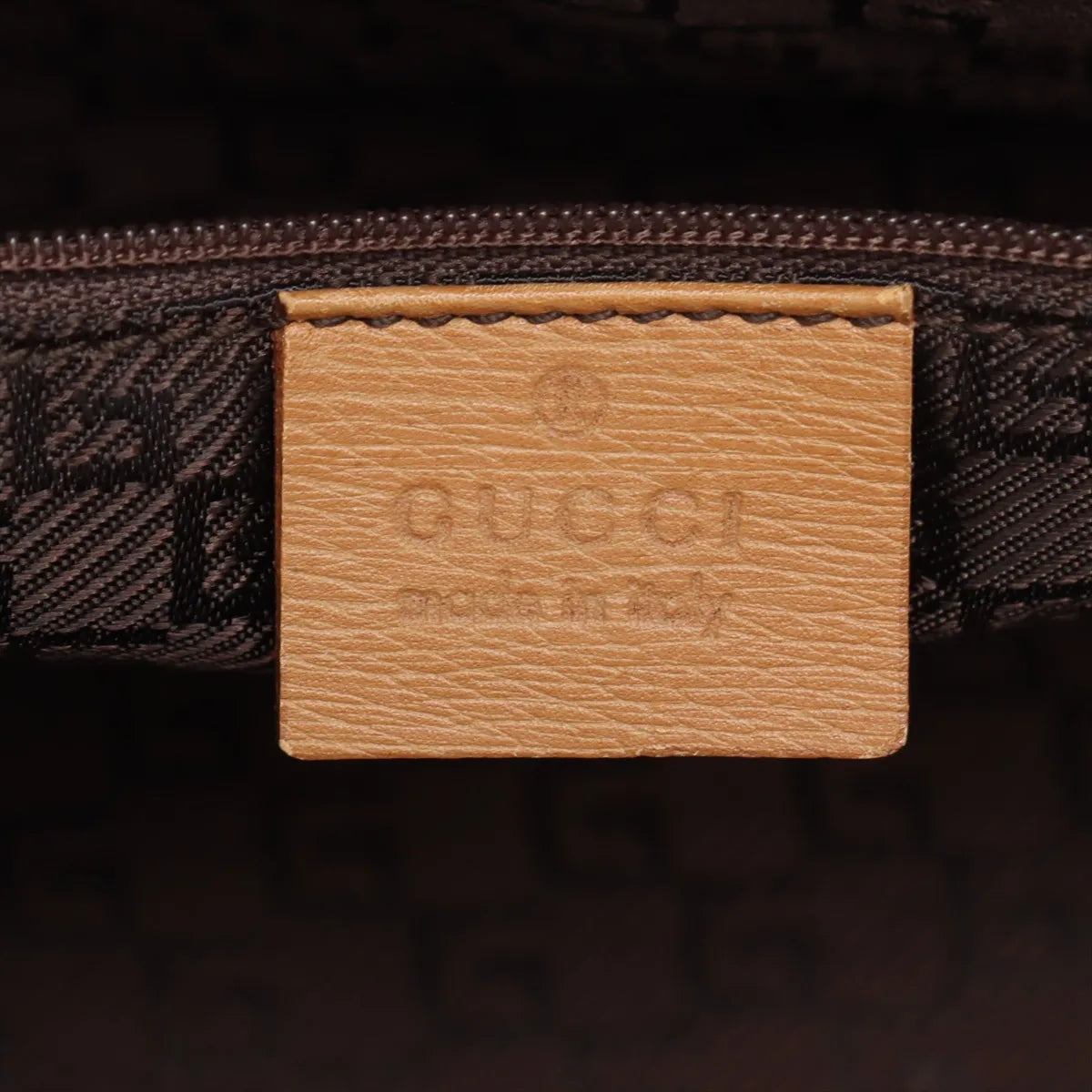 Gucci Jackie Leather Shoulder Bag Beige