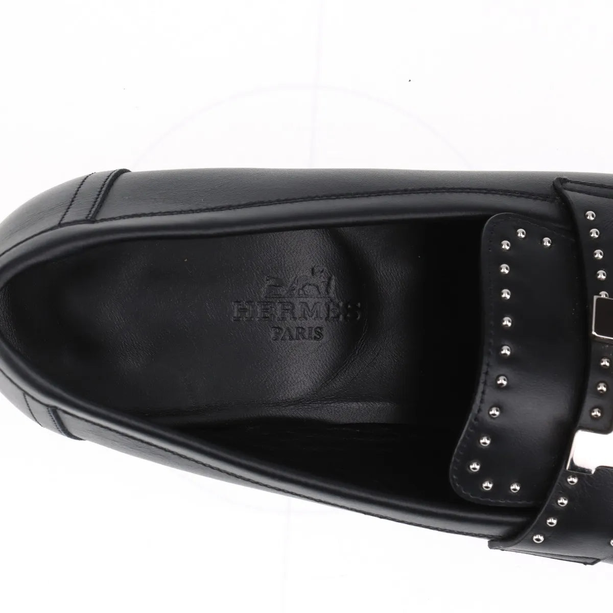 Hermès Royal Studs Loafer Black