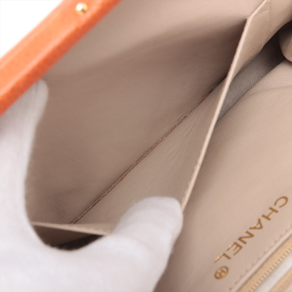 Chanel Matelasse Caviar Skin Gamaguchi Chain Shoulder Bag Orange * PREORDER *