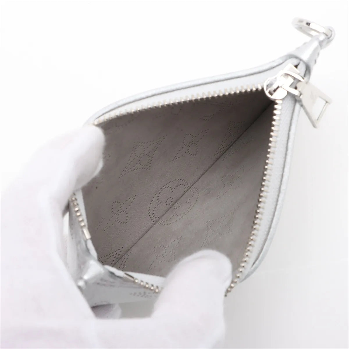 Louis Vuitton Mahina Monogram Blossom PM Metallic Silver