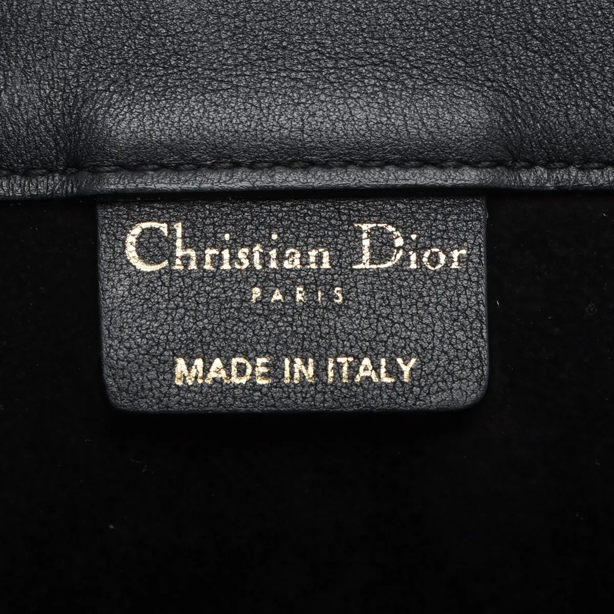 Christian Dior Book Tote Medium Leather Bag Black