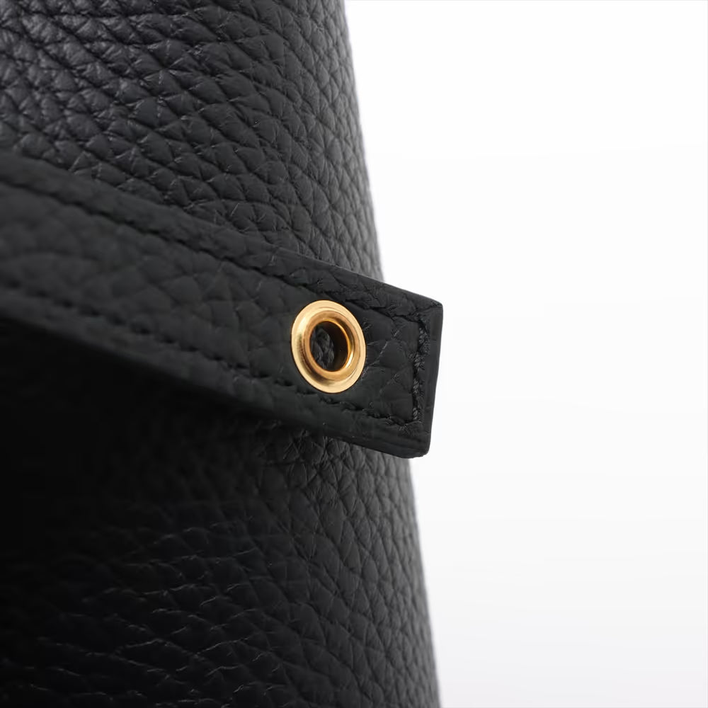 Hermès Taurillon Clemence Picotin Lock 18 PM Black