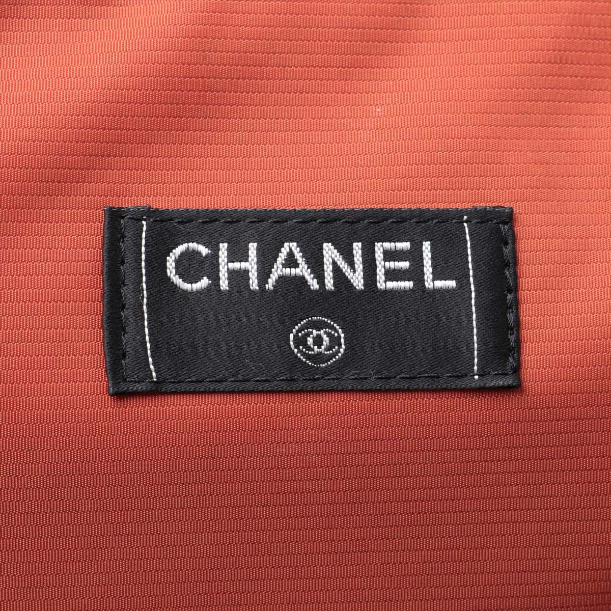 Chanel Vintage Matelasse Travel Line Nylon Suitcase Black