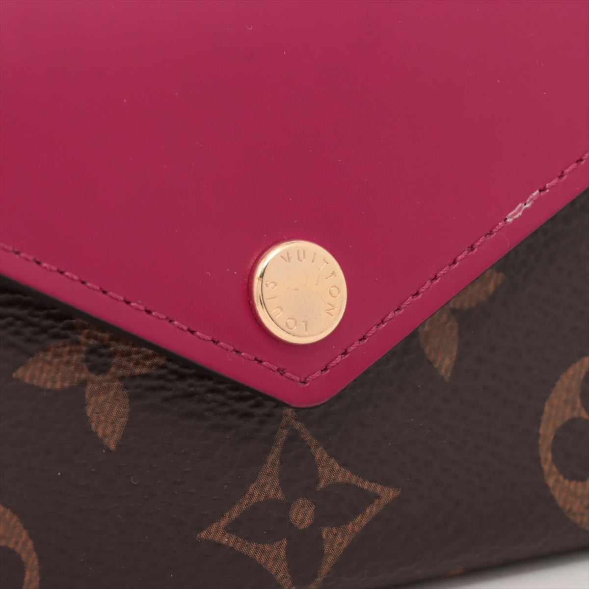 Louis Vuitton Monogram Portefeuille Zoé Compact Wallet Fushia