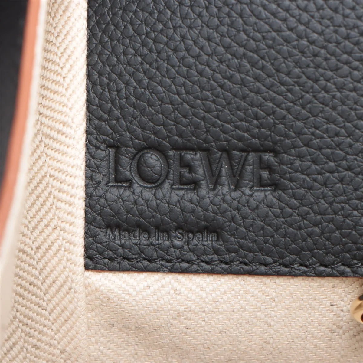 Loewe Hammock Small Leather Two-Way Handbag Black