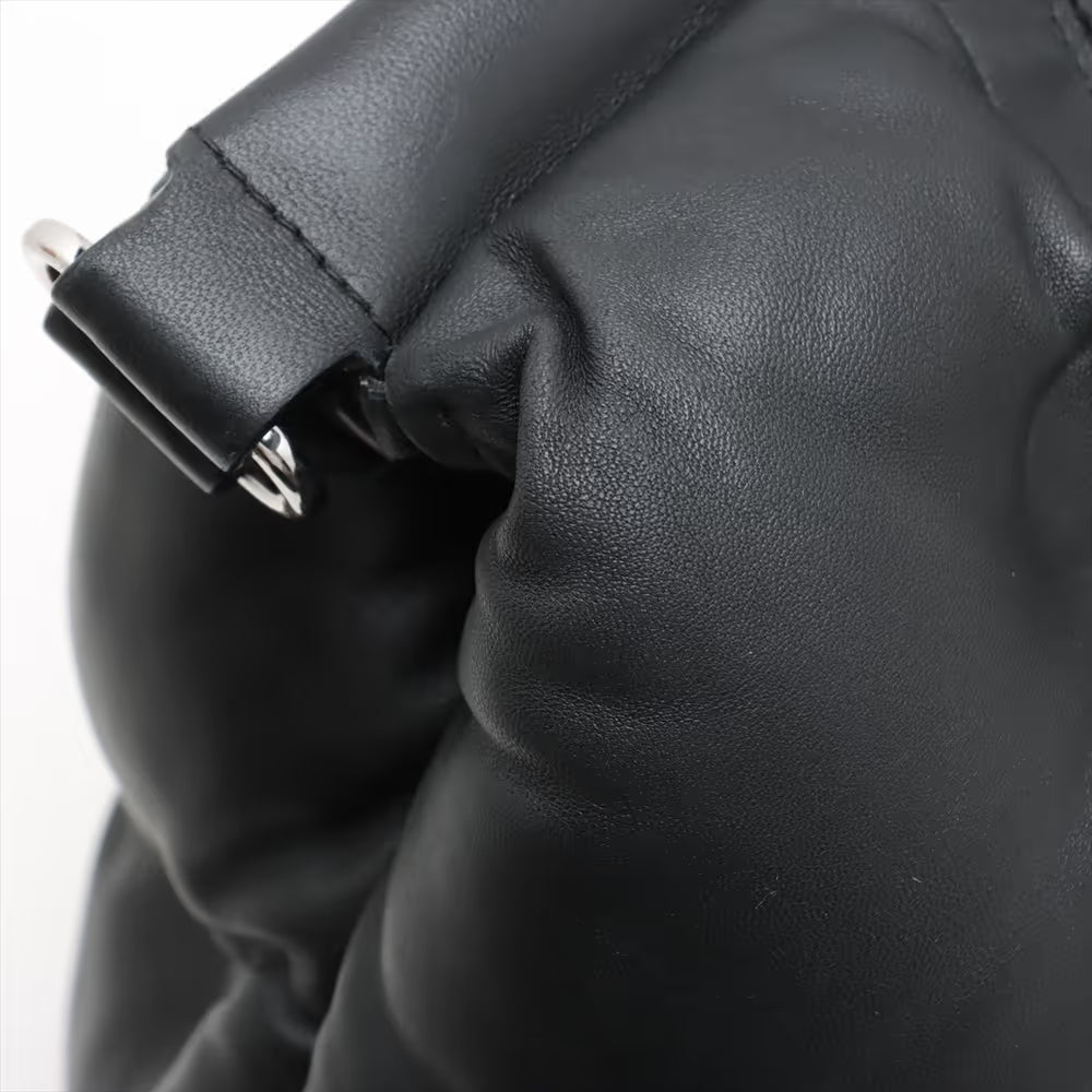 Maison Margiela Glam Slam Leather Shoulder Bag Black