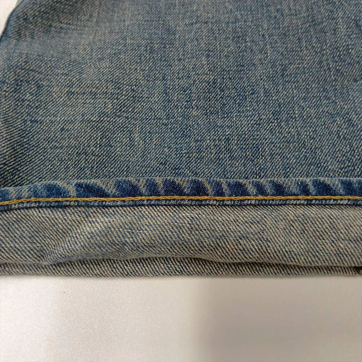 Celine Triomphe Cotton Denim Pants Blue