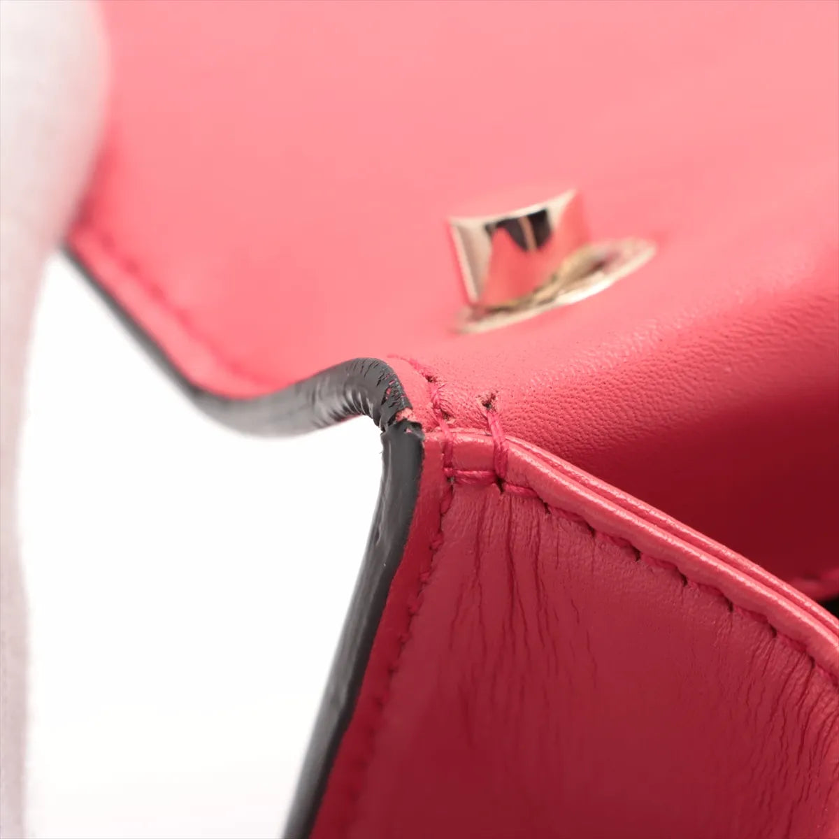Bvlgari Serpenti Forever Leather Chain Shoulder Bag Red