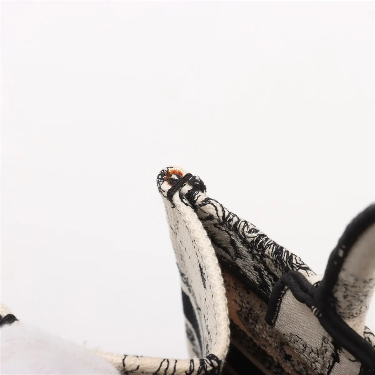 Christian Dior Canvas Small Toile de Jouy Zodiac Book Tote Bag Beige x Black