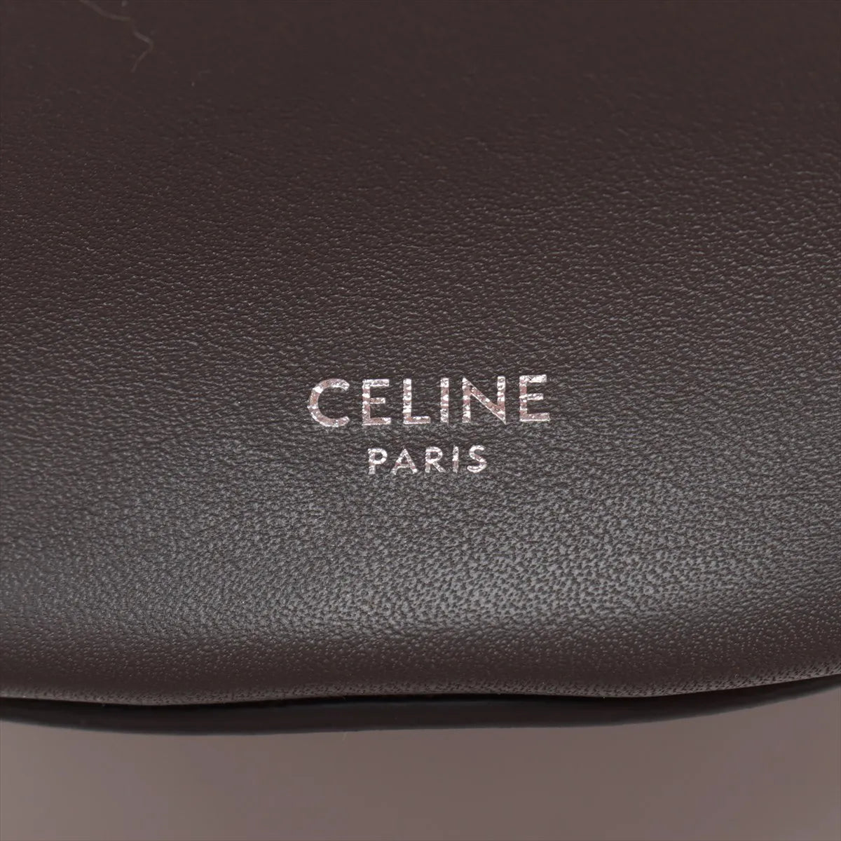 Celine Big Bag Bucket Leather Two-Way Handbag Gray
