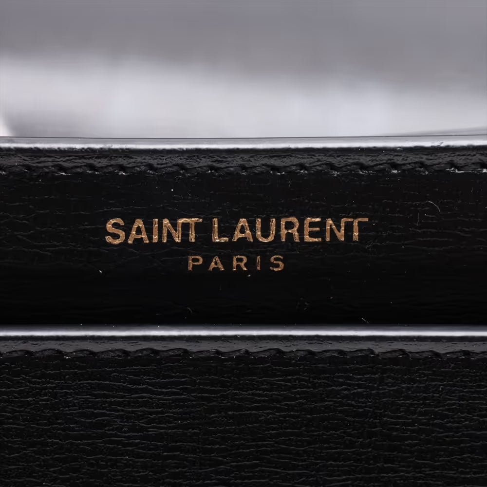 Saint Laurent Paris Sunset Leather Chain Shoulder Bag Black