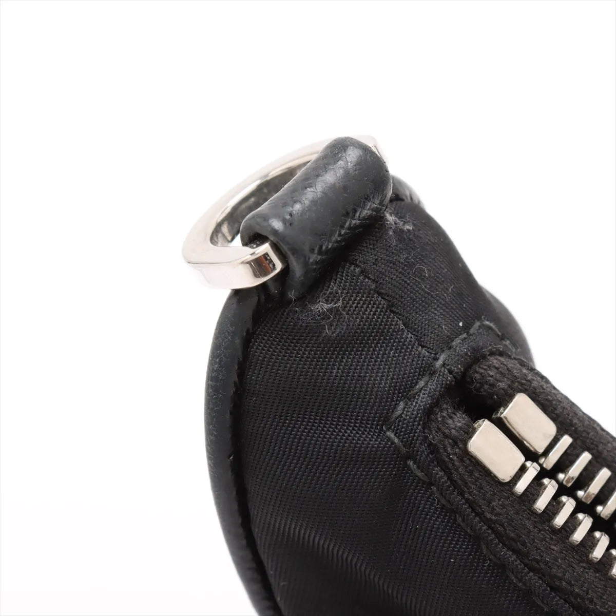 Prada Tessuto Nylon Leather Two-Way Shoulder Bag Black