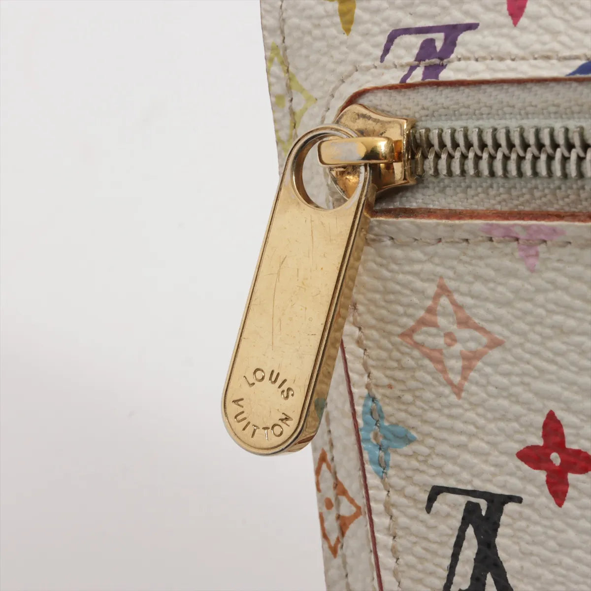 Louis Vuitton Monogram Multicolor Koala Trifold Compact Wallet White