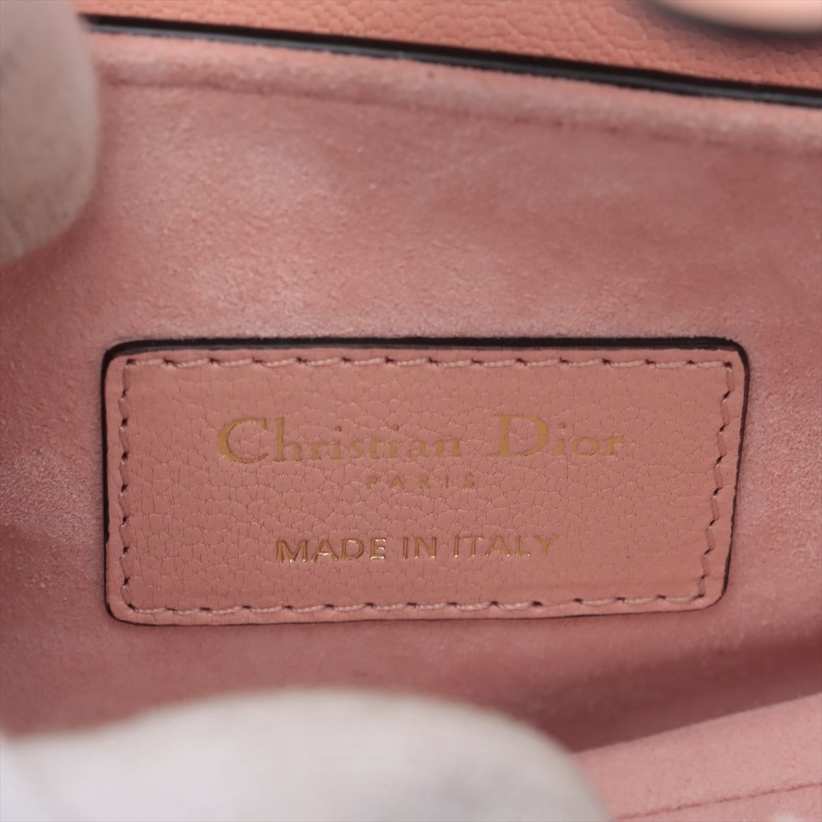 Christian Dior Leather Saddle Bag Salmon Pink